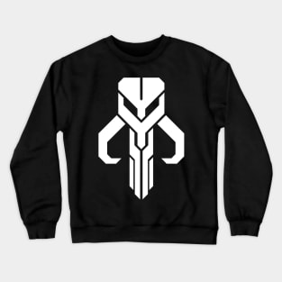 Mythosaur Geometric Emblem - White Crewneck Sweatshirt